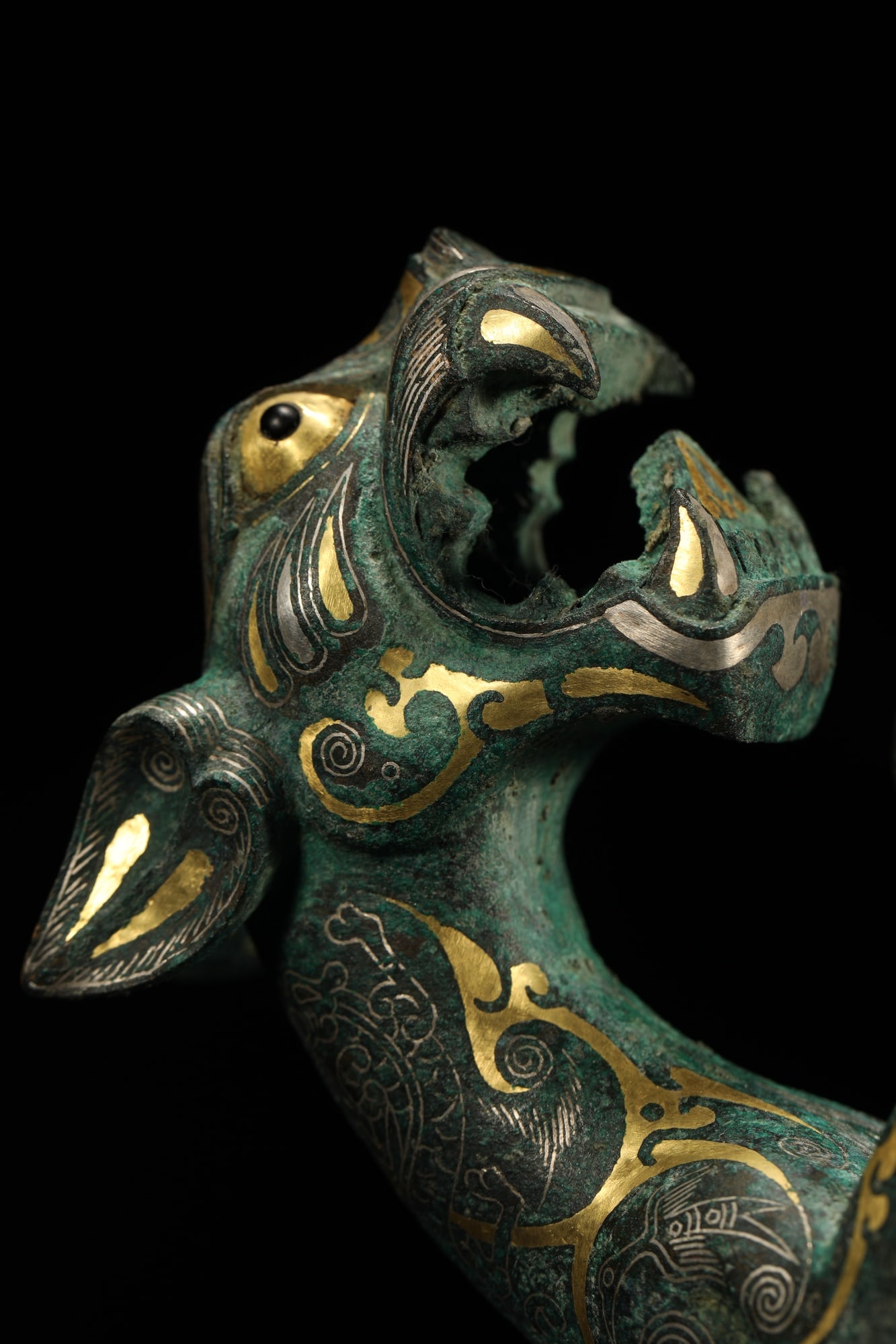 BRONZE GILT-SILVER TIGER - 10