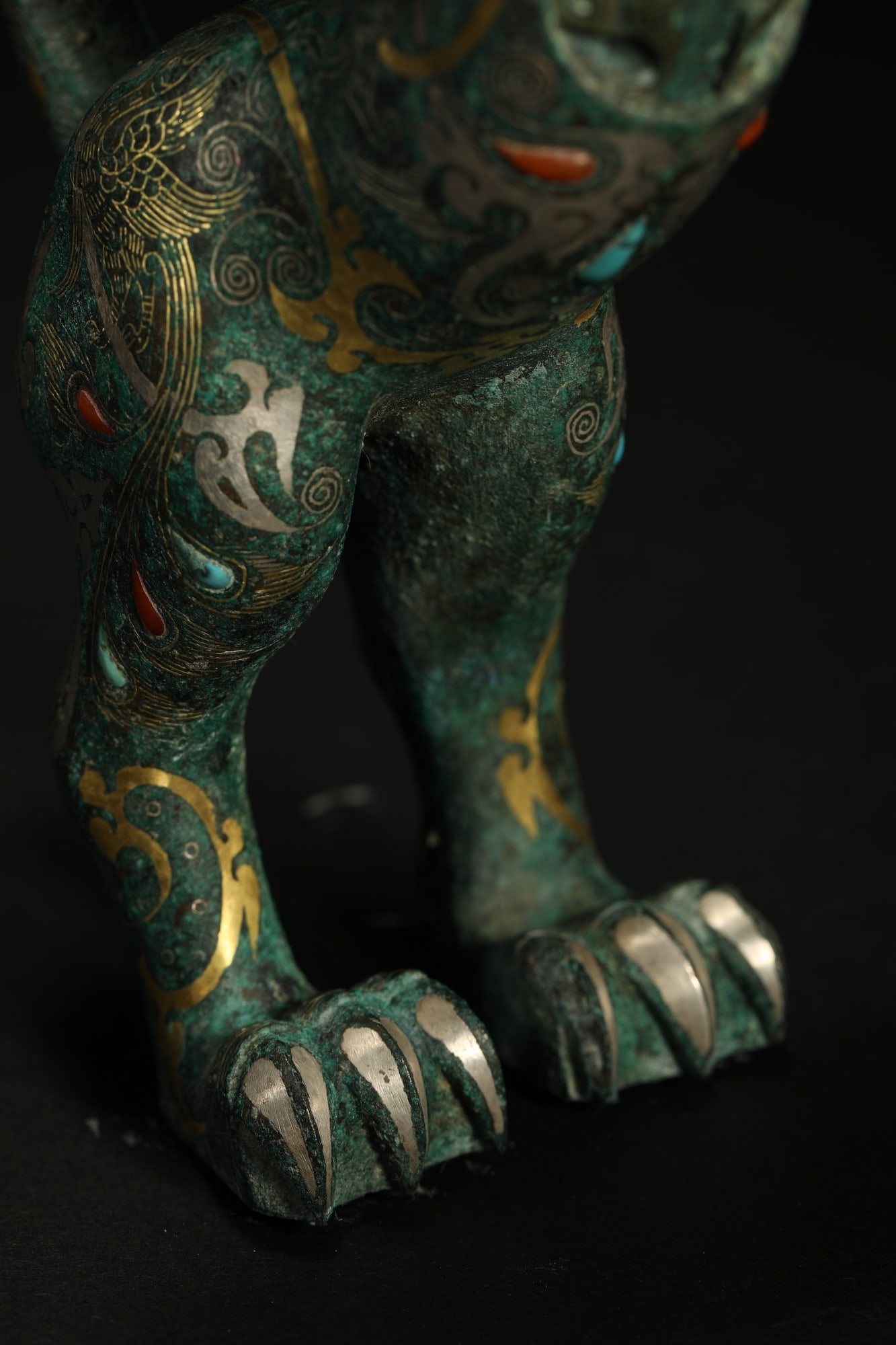 BRONZE GILT-SILVER TIGER - 15