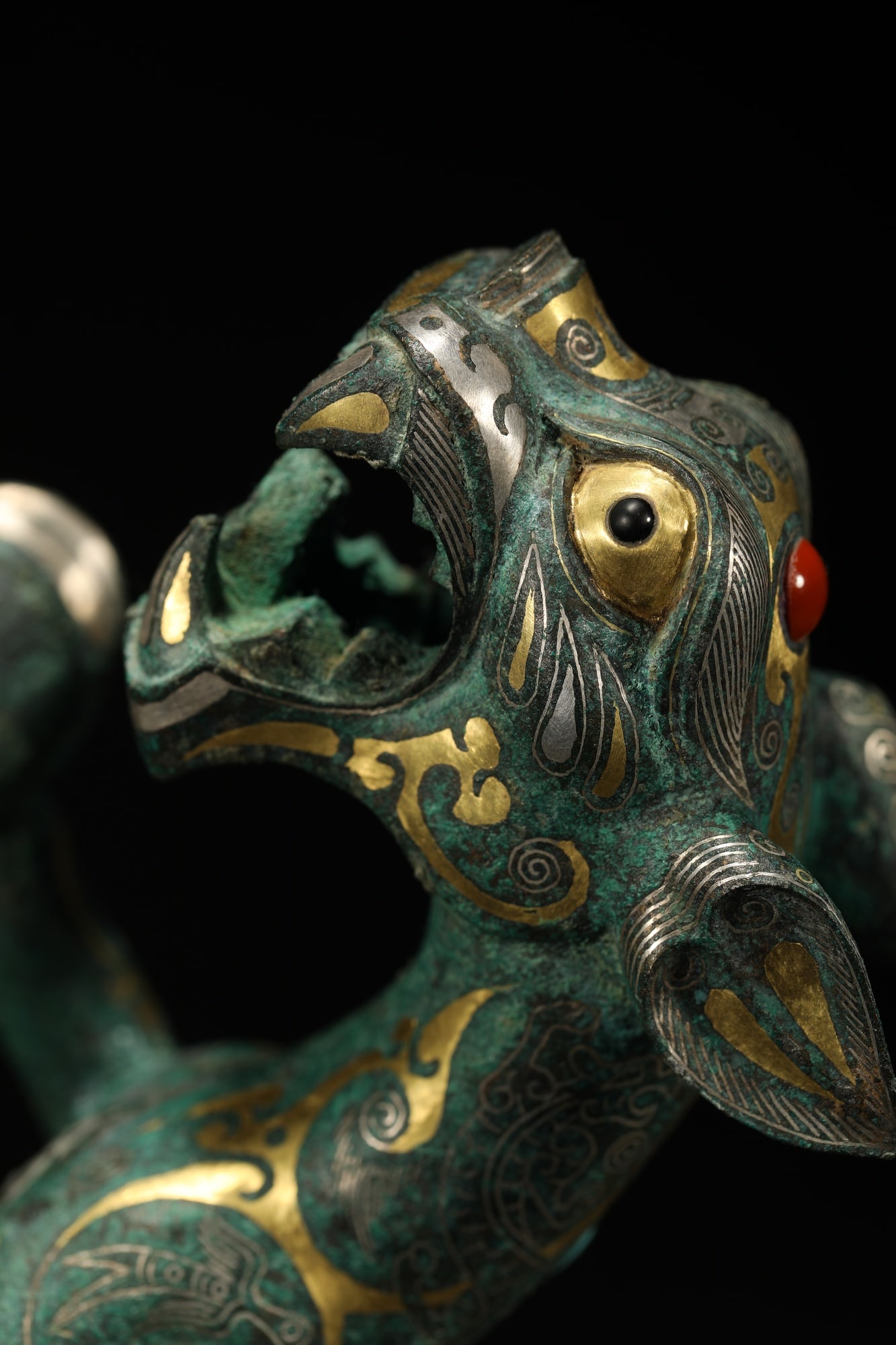 BRONZE GILT-SILVER TIGER - 2