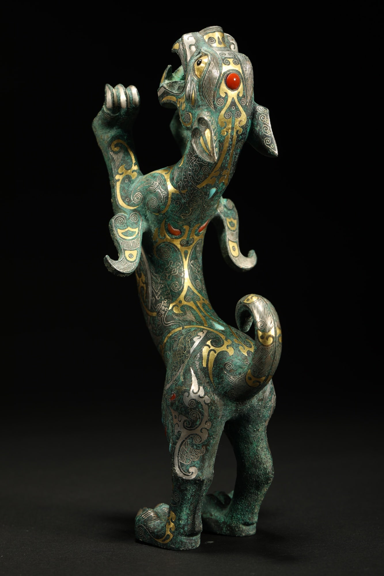 BRONZE GILT-SILVER TIGER - 4