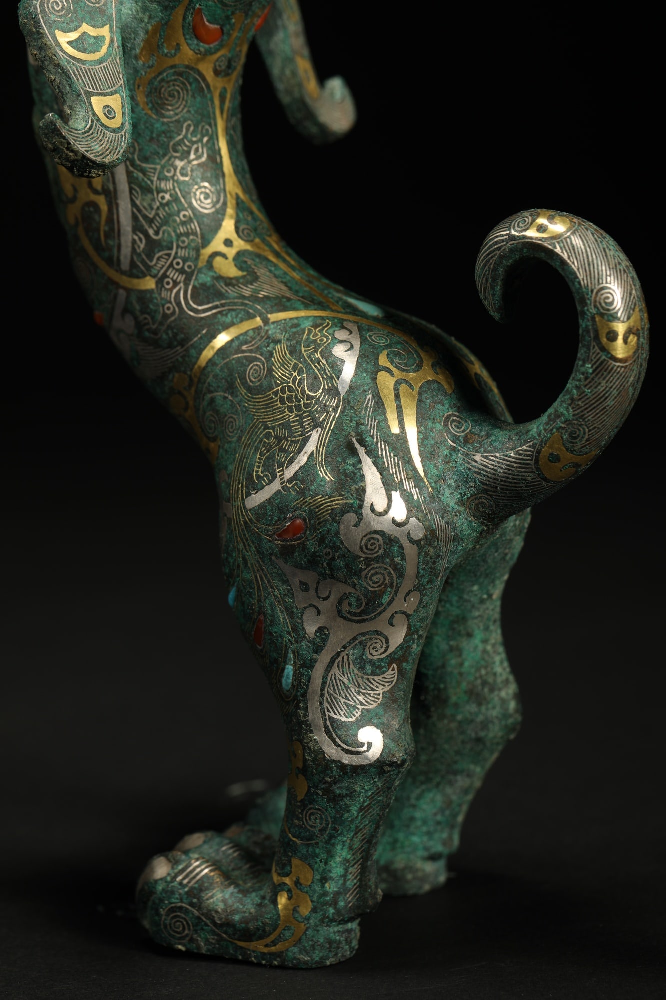 BRONZE GILT-SILVER TIGER - 9