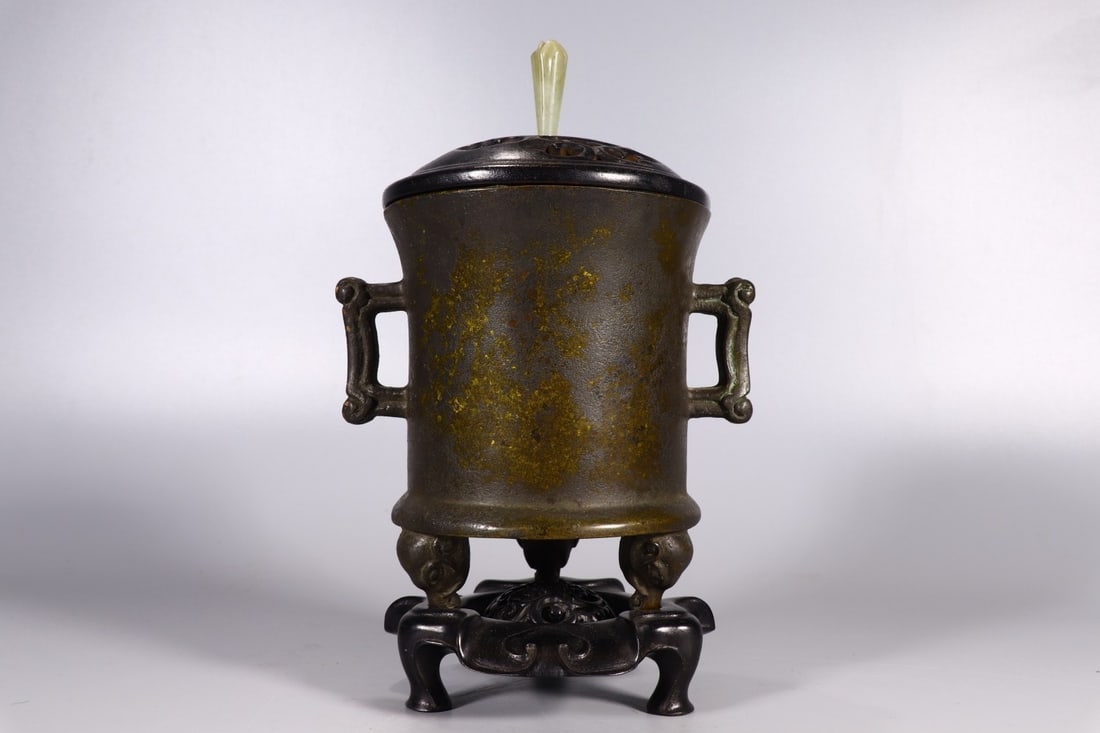 BRONZE INCENSE CENSER - 4