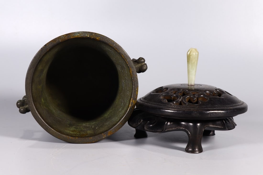BRONZE INCENSE CENSER - 7