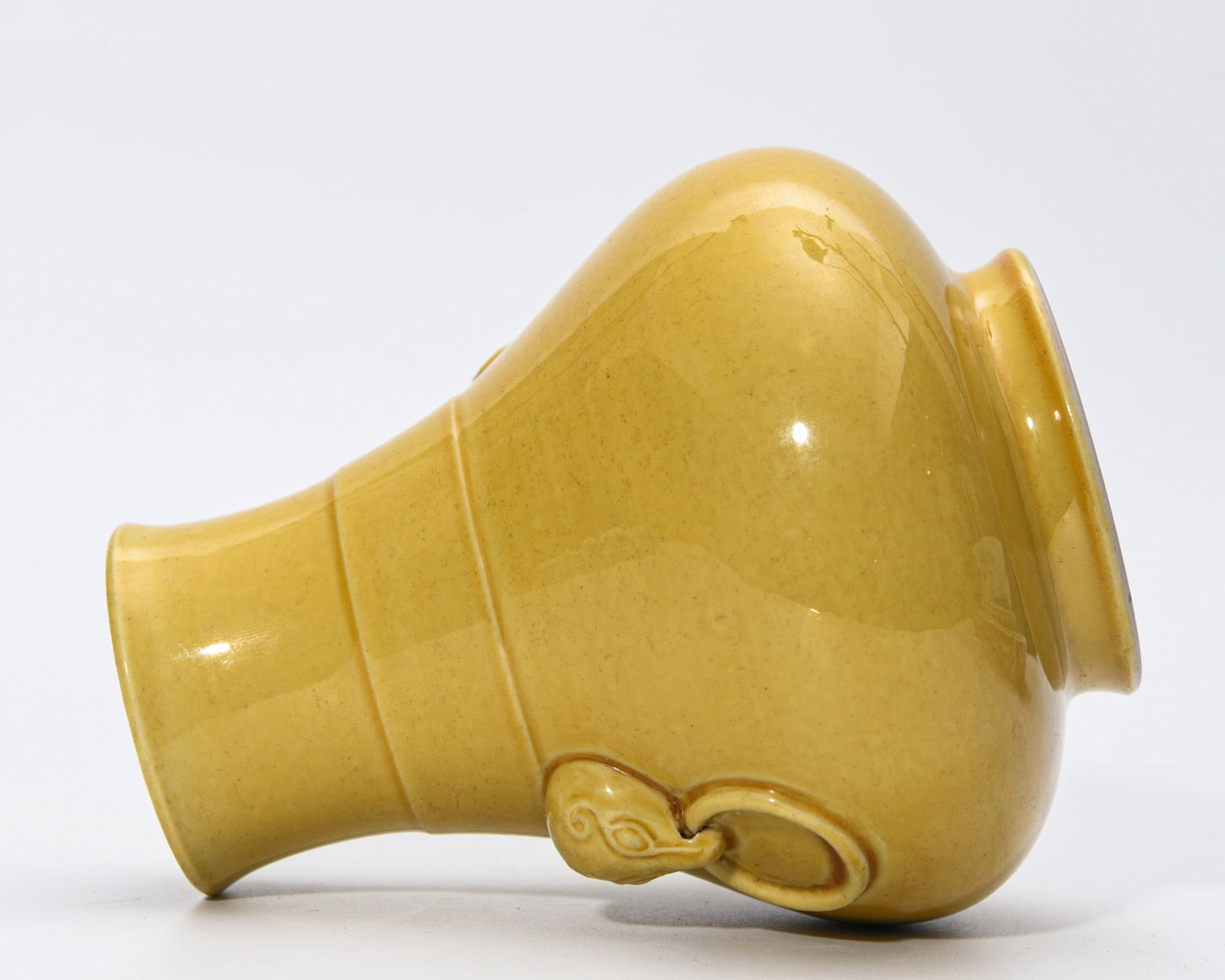 QIANLONG YELLOW-GLAZED VASE - 3