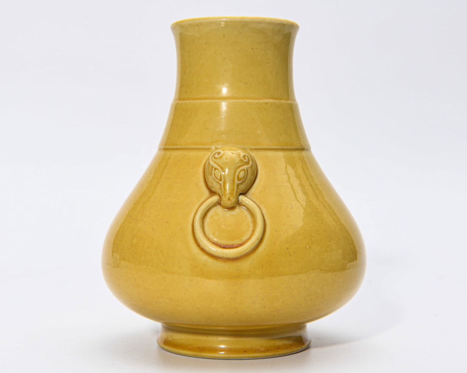 QIANLONG YELLOW-GLAZED VASE - 6