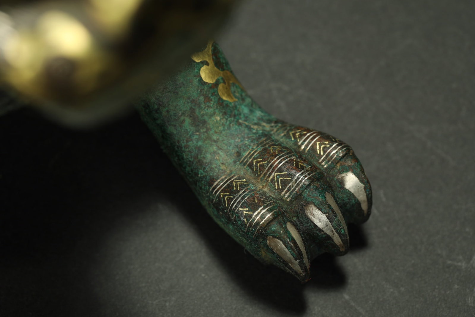 BRONZE GILT-SILVER TIGER - 4