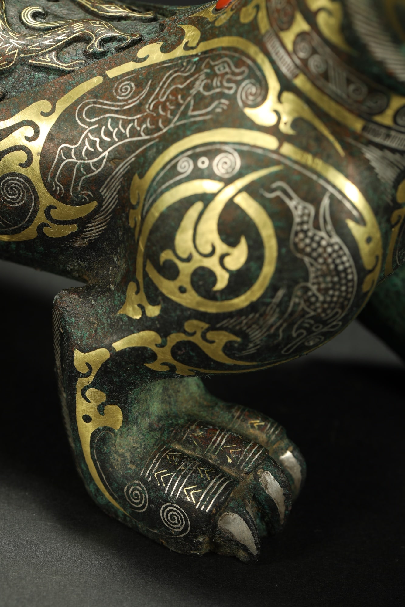 BRONZE GILT-SILVER TIGER - 5