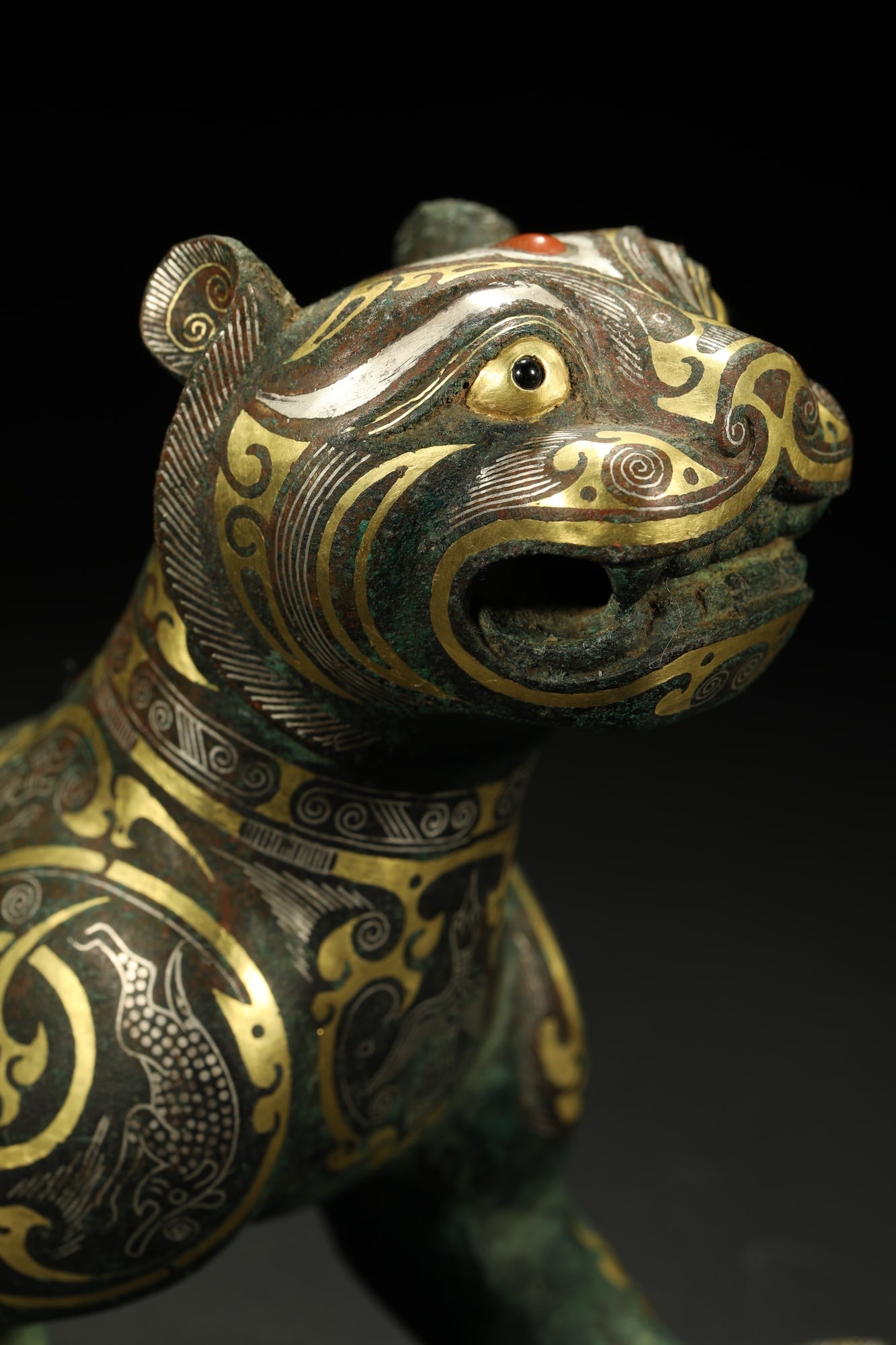 BRONZE GILT-SILVER TIGER - 7