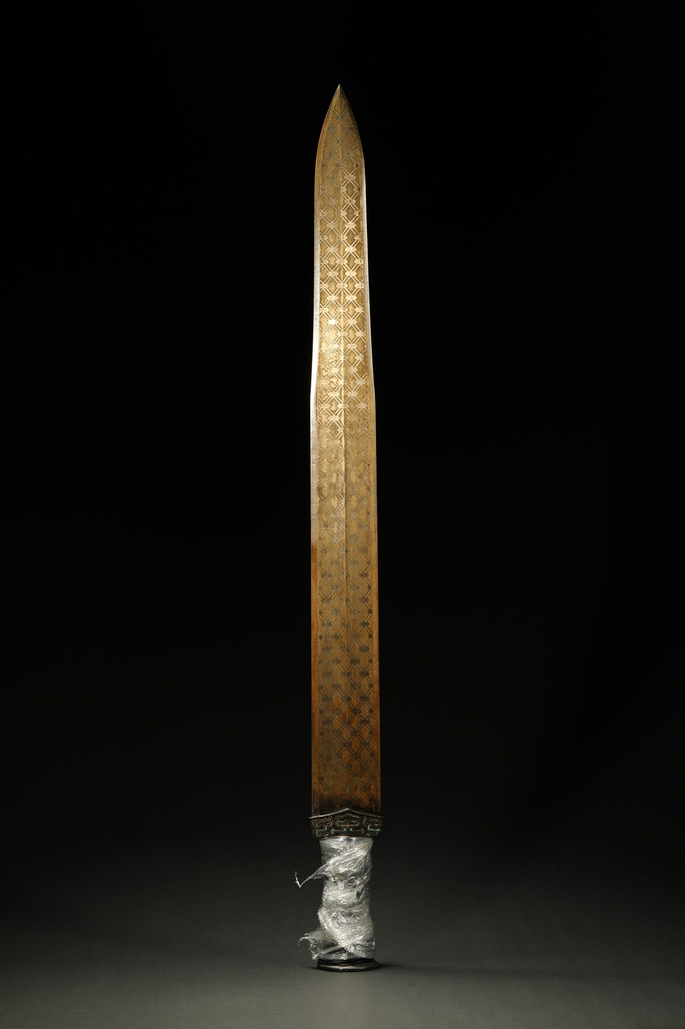 BRONZE GILT-SILVER SWORD - 5
