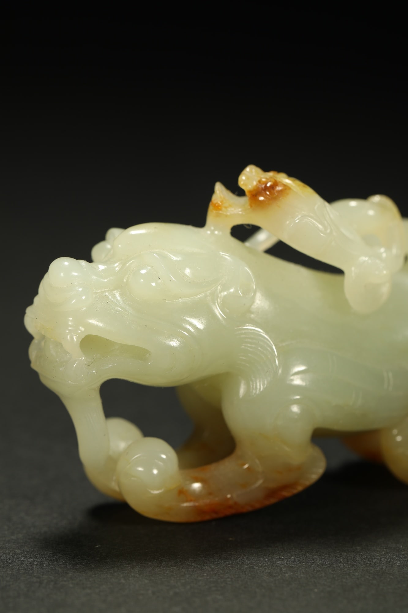 HETIAN JADE MYTHICAL BEAST - 2