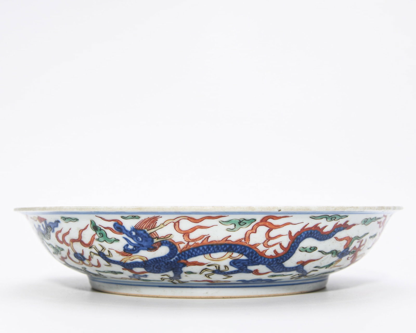 WANLI WUCAI DRAGON DISH - 3