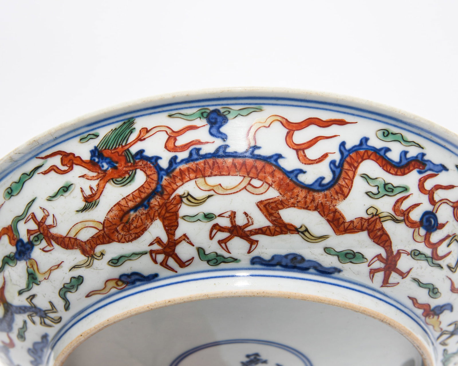 WANLI WUCAI DRAGON DISH - 4