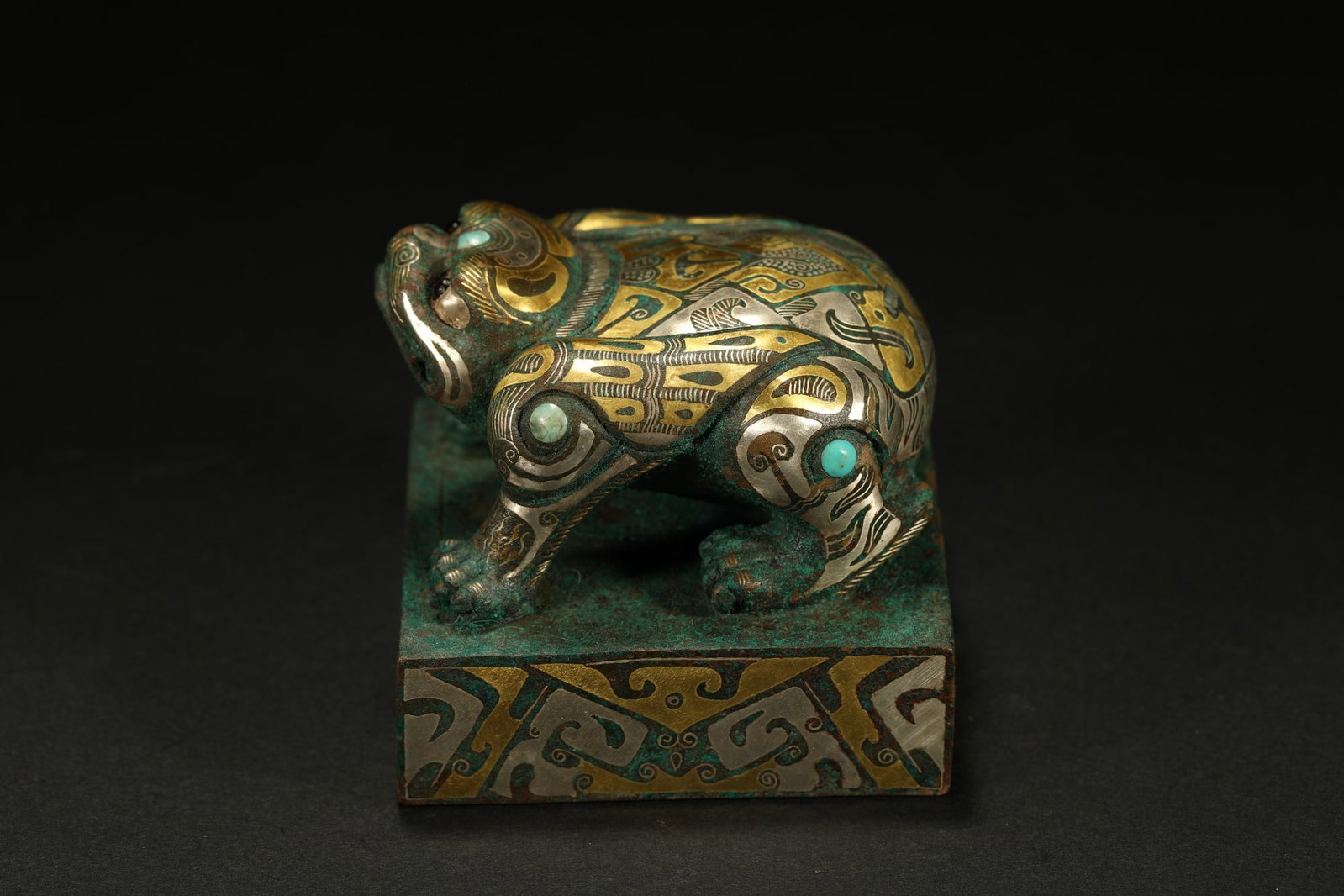 BRONZE GILT-SILVER SEAL - 3