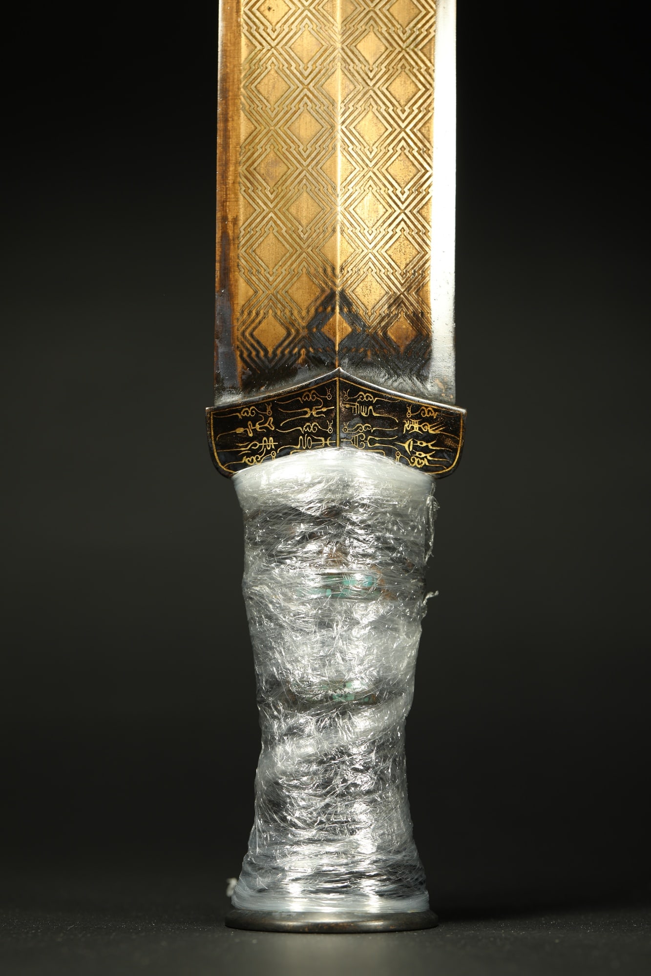 BRONZE GILT-SILVER SWORD - 8