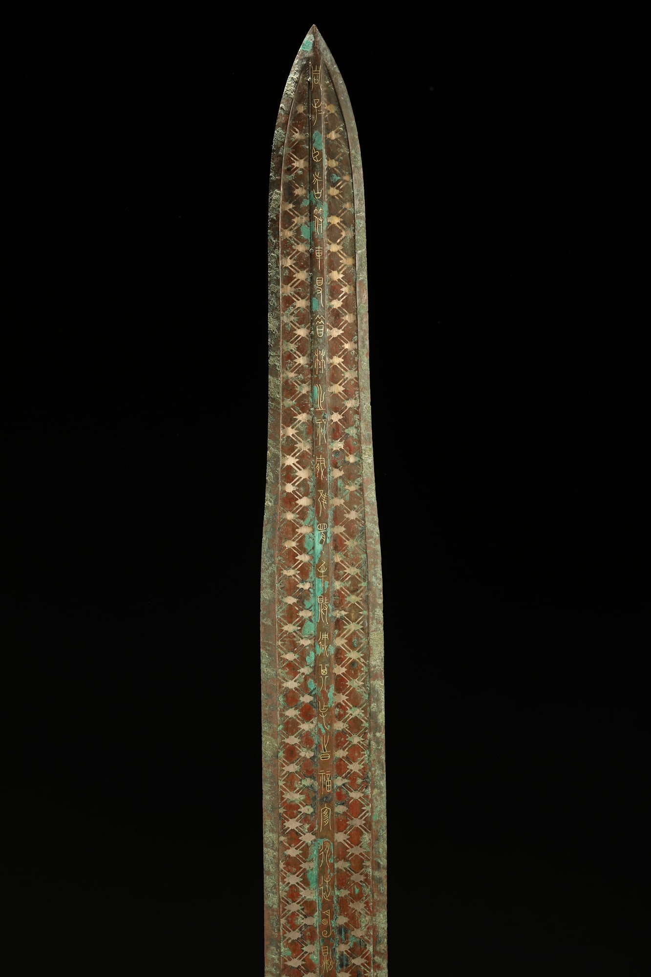 BRONZE GILT-SILVER SWORD - 2