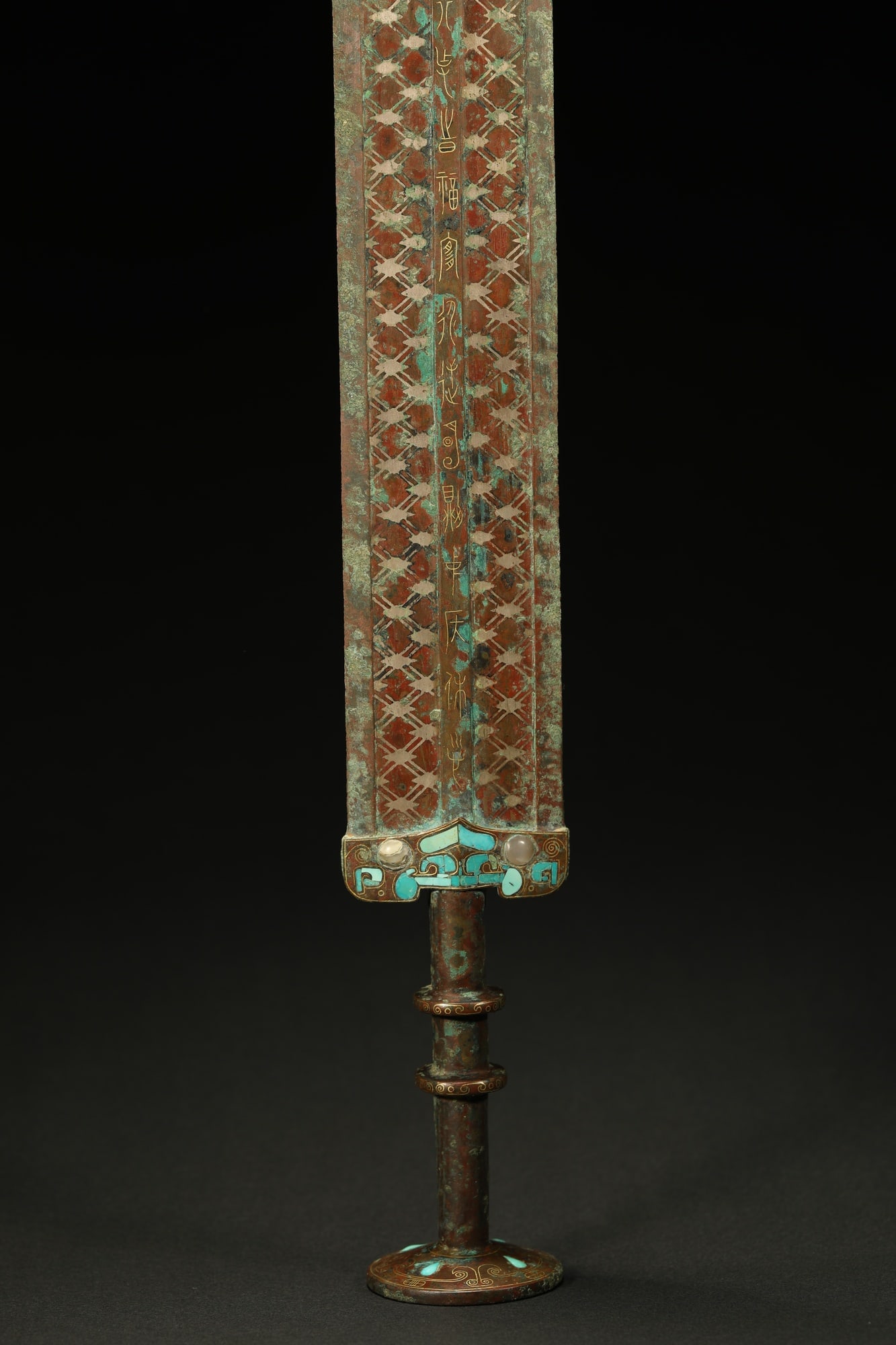 BRONZE GILT-SILVER SWORD - 3