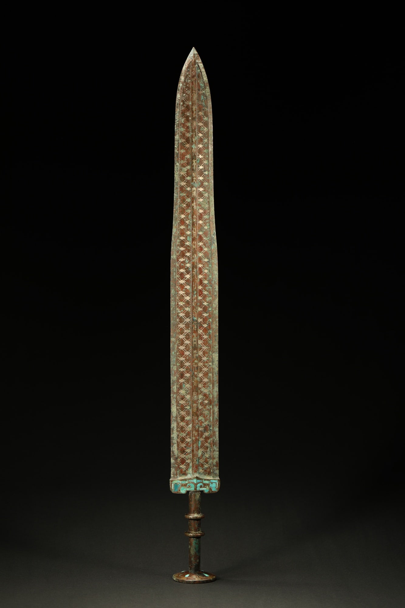 BRONZE GILT-SILVER SWORD - 4