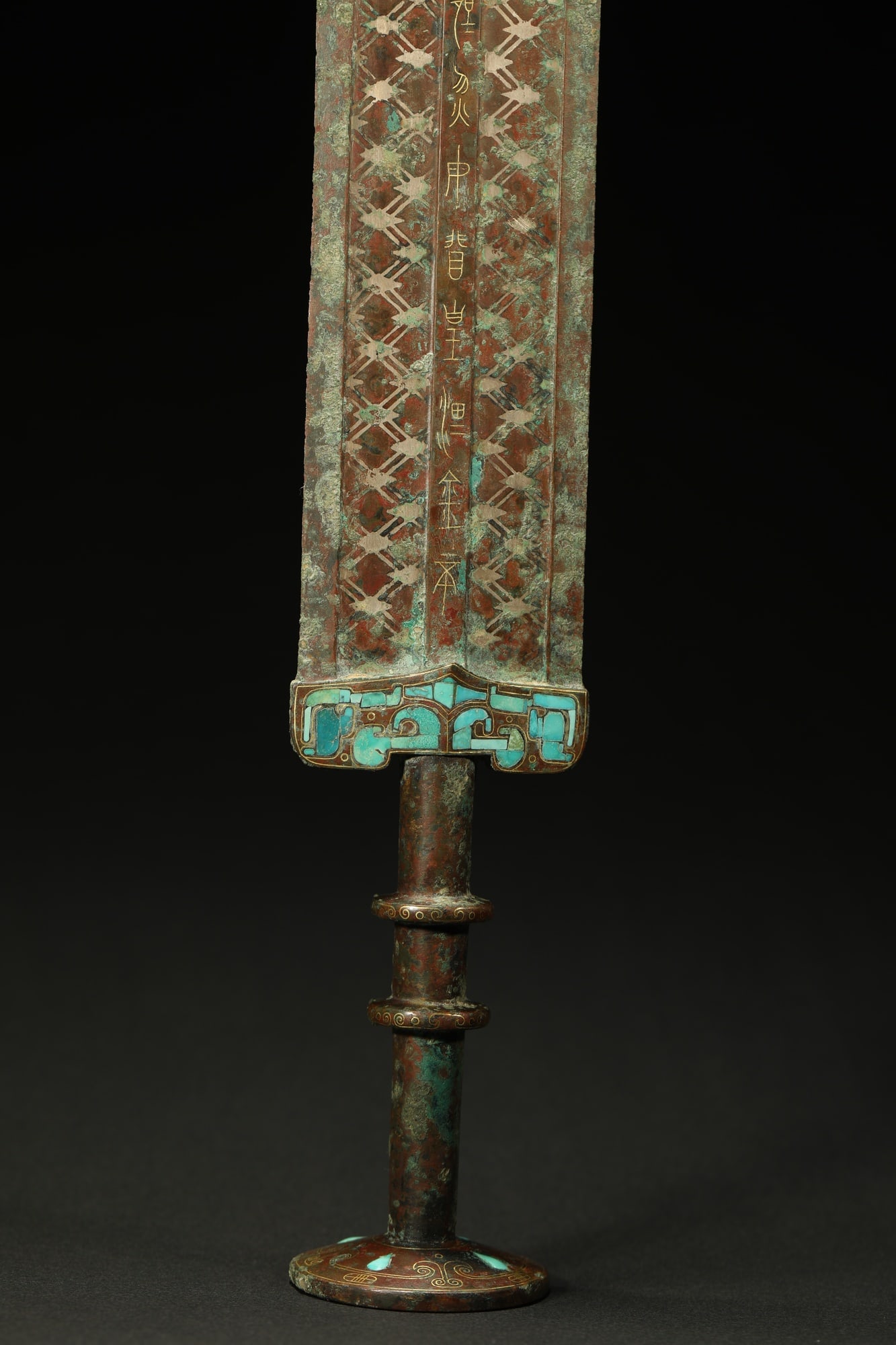BRONZE GILT-SILVER SWORD - 7