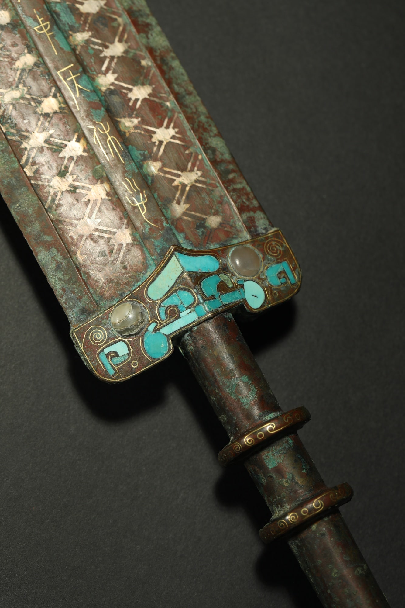 BRONZE GILT-SILVER SWORD - 9