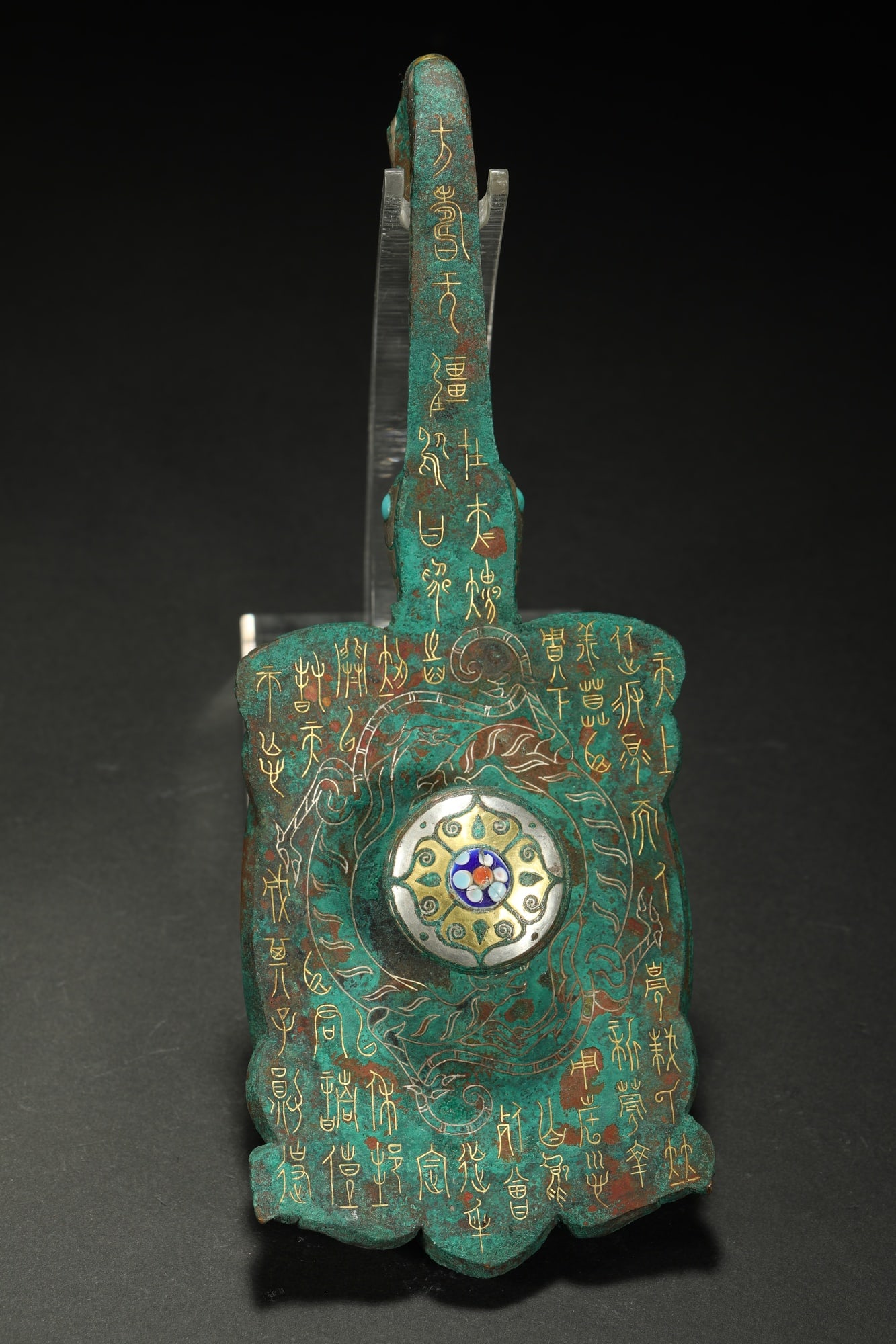 BRONZE GILT-SILVER BELT HOOK - 5