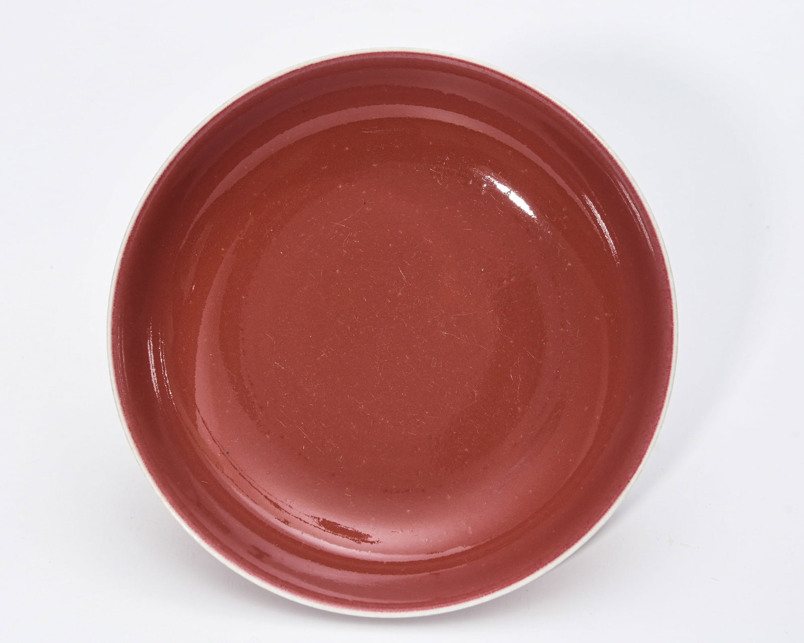 XIANFENG RED-GLAZED DISH - 2