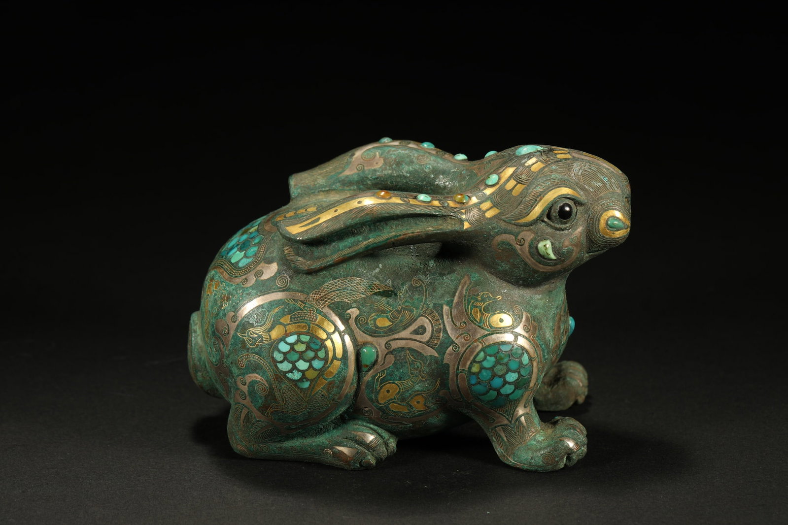 BRONZE GILT-SILVER RABBIT - 3