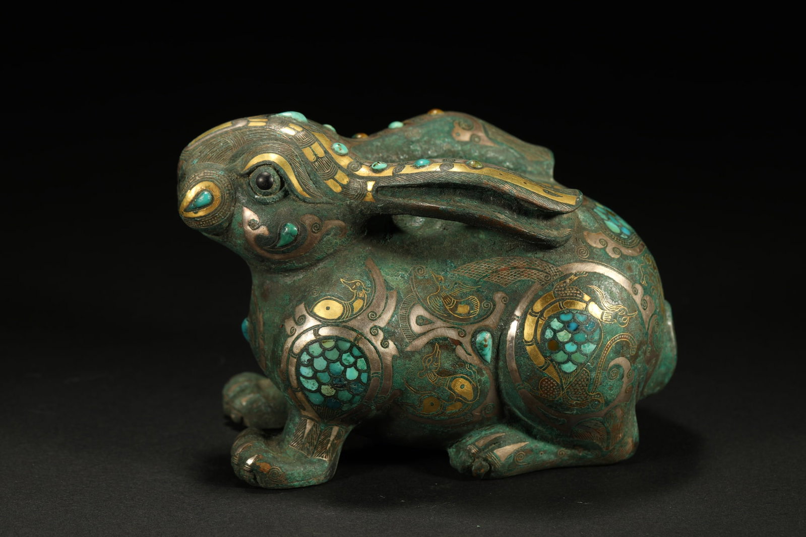 BRONZE GILT-SILVER RABBIT - 4