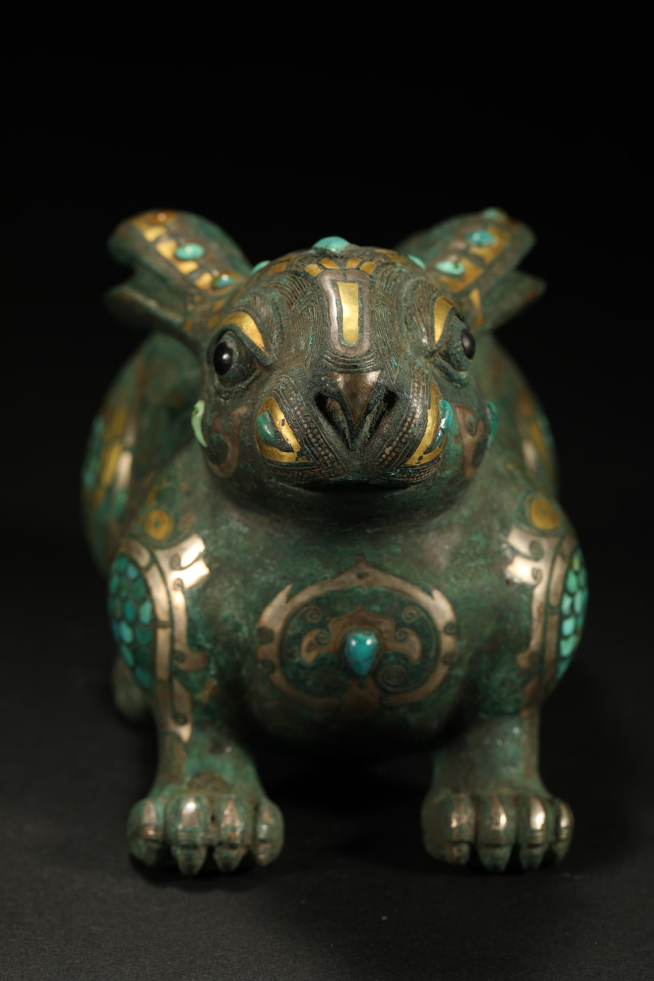 BRONZE GILT-SILVER RABBIT - 5