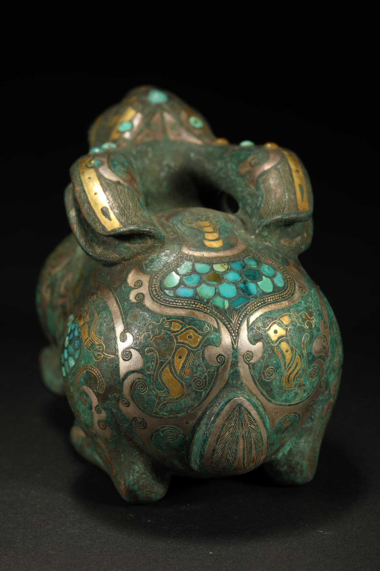 BRONZE GILT-SILVER RABBIT - 6