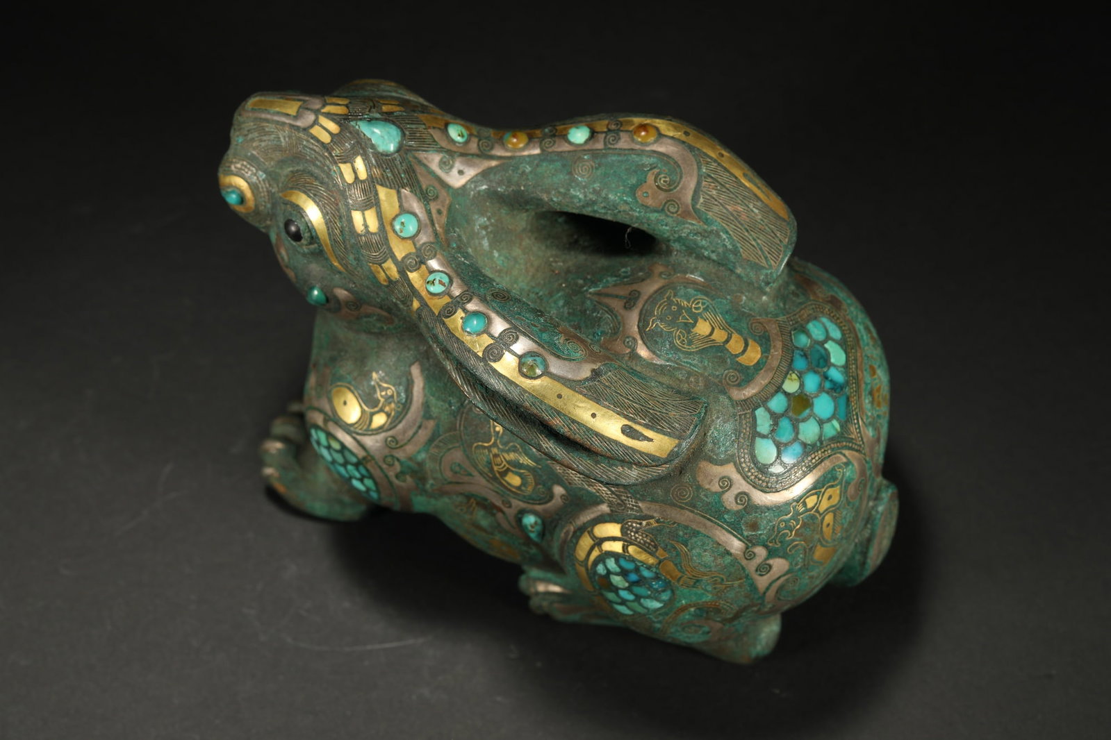 BRONZE GILT-SILVER RABBIT - 7