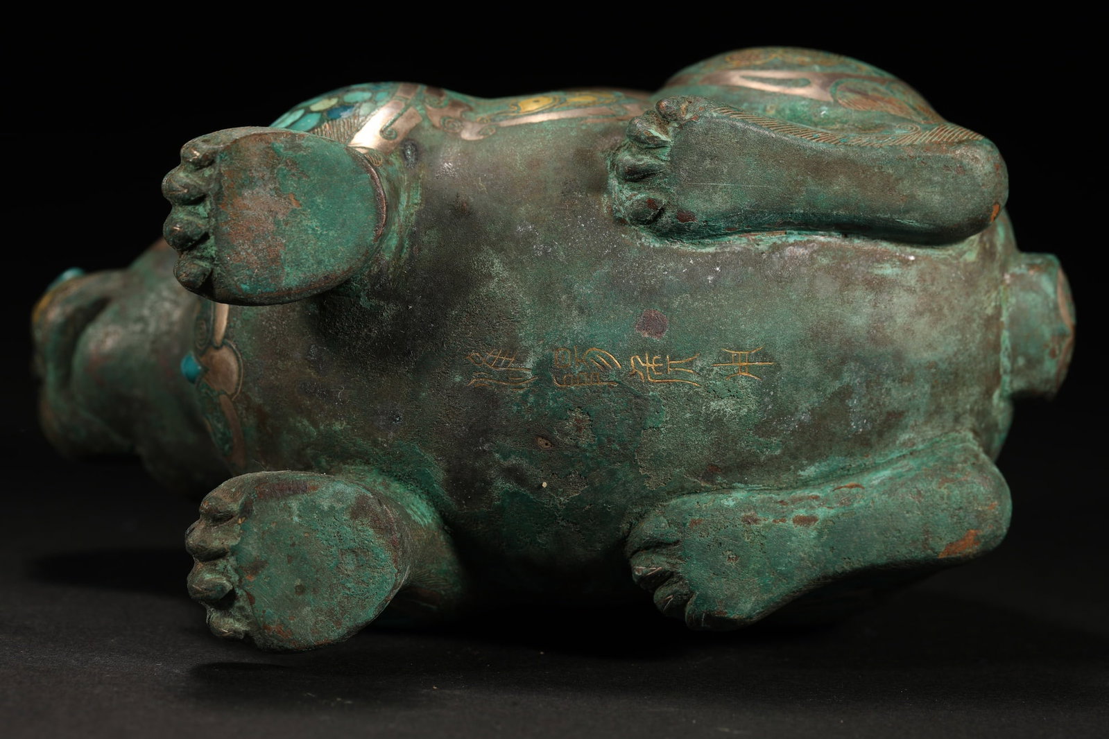 BRONZE GILT-SILVER RABBIT - 8