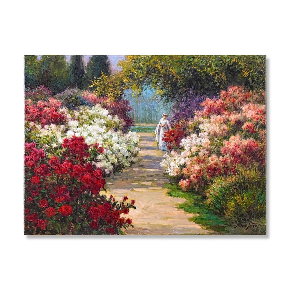 ABBOTT FULLER GRAVES (1859-1936), OIL ON CANVAS: Signed (lower right) Image Dimensions: 21 1/4 x 28 3/4 in (54 x 73 cm) Abbott Fuller Graves remains one of the most celebrated figures associated with American Impressionism and decorative garden