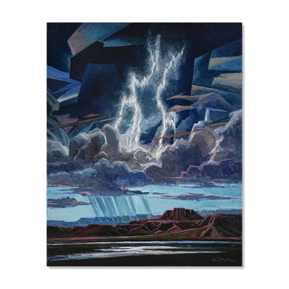 ED MELL (1942-2024), OIL ON CANVAS (1 of 3)