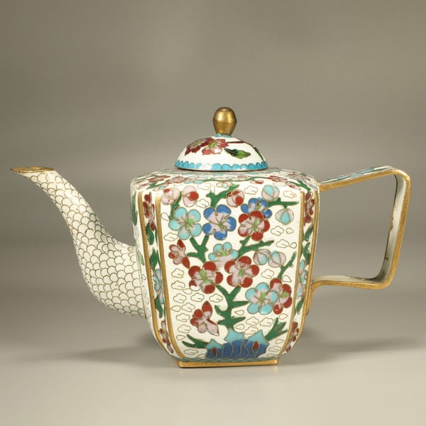 The 20th century - Blue and White Jade Plum Pot (1 of 6)