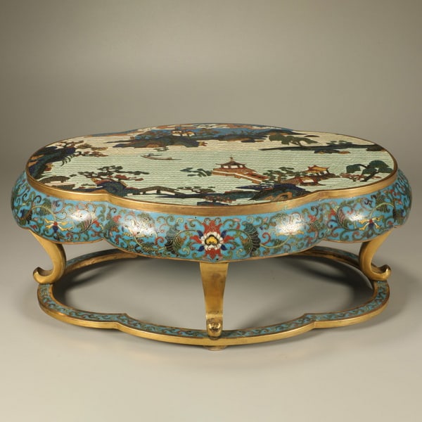 20th centuryBlue and White Porcelain Landscape and Figure Set (1 of 6)