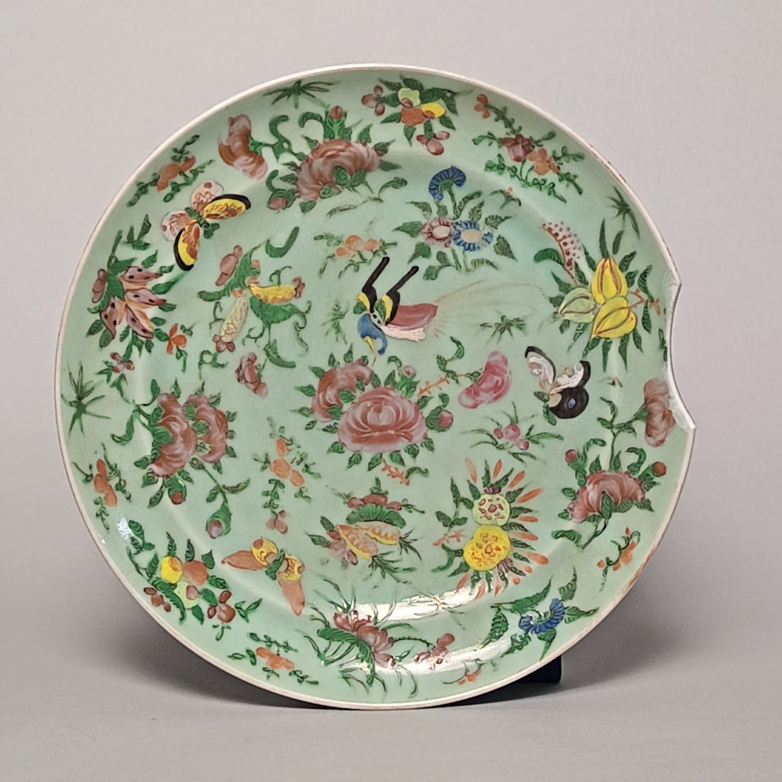 19th centuryBeanish blue glazed plate (1 of 5)