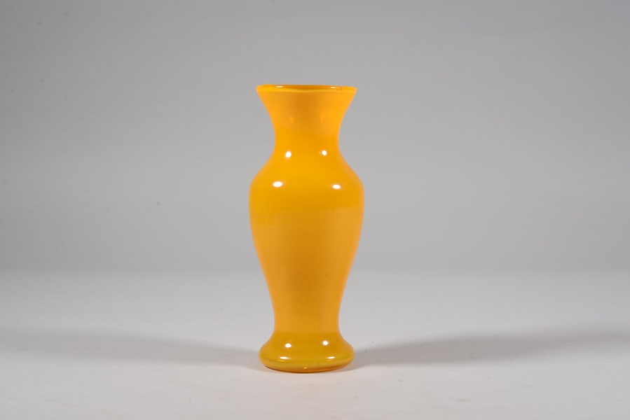 Yellow glazed bottle - 2