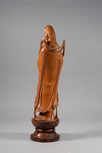 Yellowwood wooden statue of Guanyin - 6
