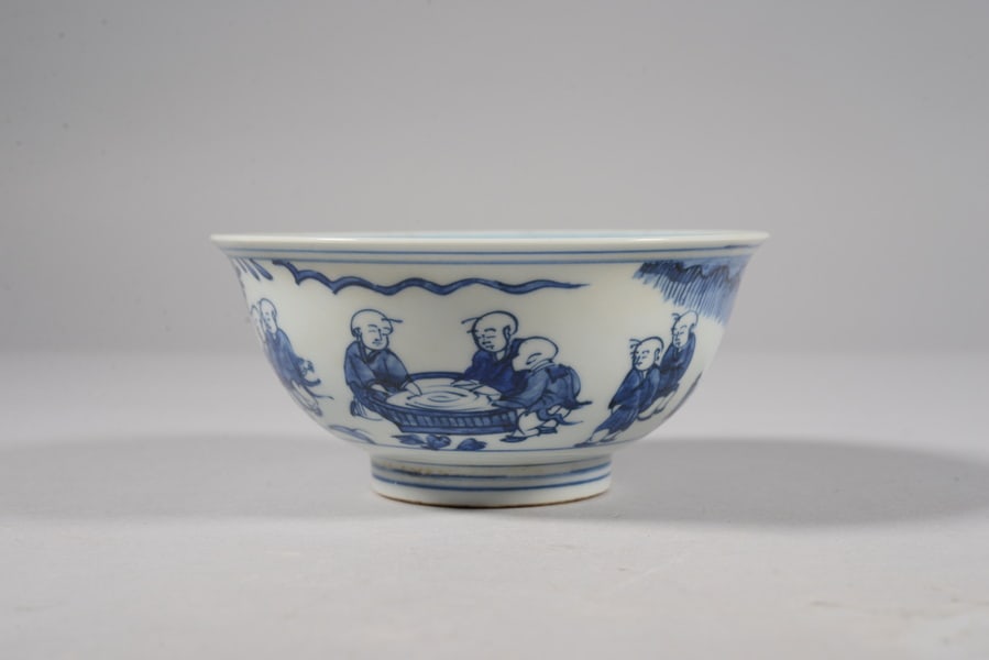Blue and White Baby Playing Bowl - 3
