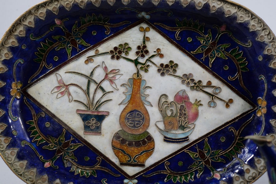 A set of enamel tea sets - 2