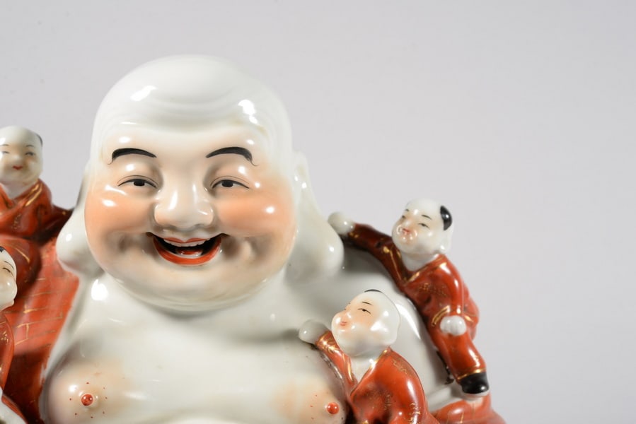 Pastel-colored Maitreya figurine - 2