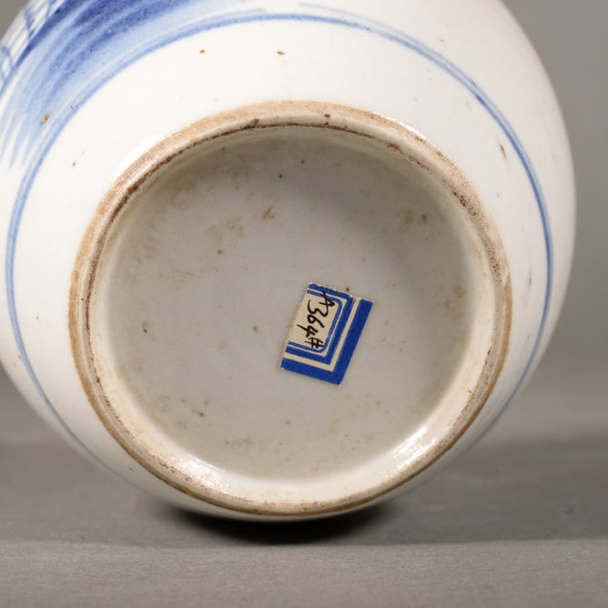 Blue and white lotus flower small pot - 5