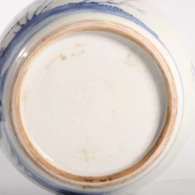 Blue and White "Three Friends of Cold Weather" Vase - 5