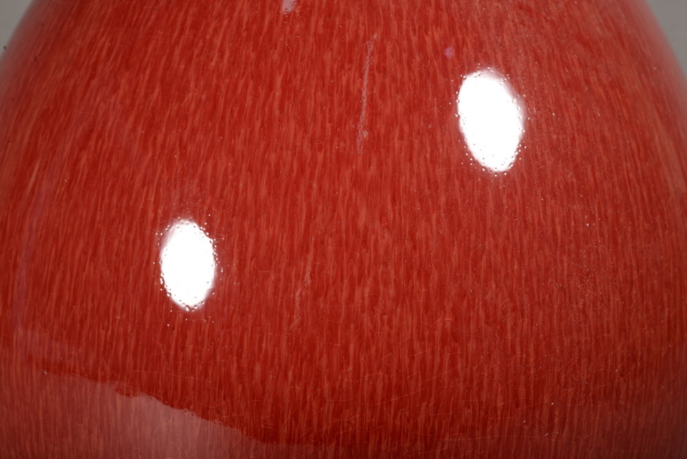 Red-glazed spouted bottle - 3