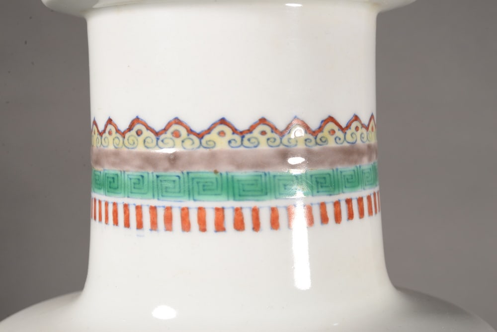 Celadon-decorated Eighteen Arhats Stalked Bottle - 6
