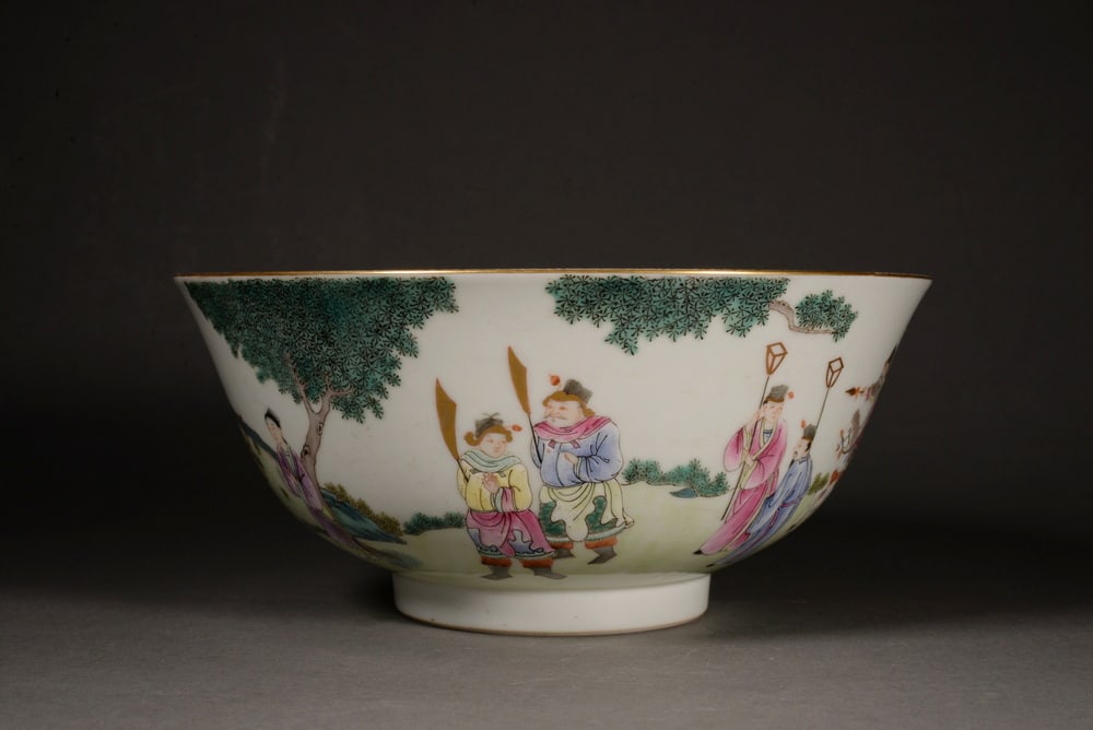 Pastel figure story bowl - 2