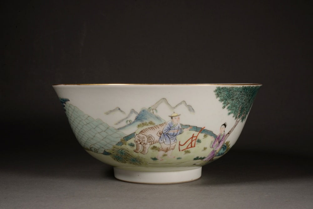 Pastel figure story bowl - 3
