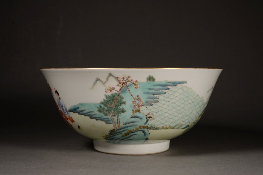 Pastel figure story bowl - 4