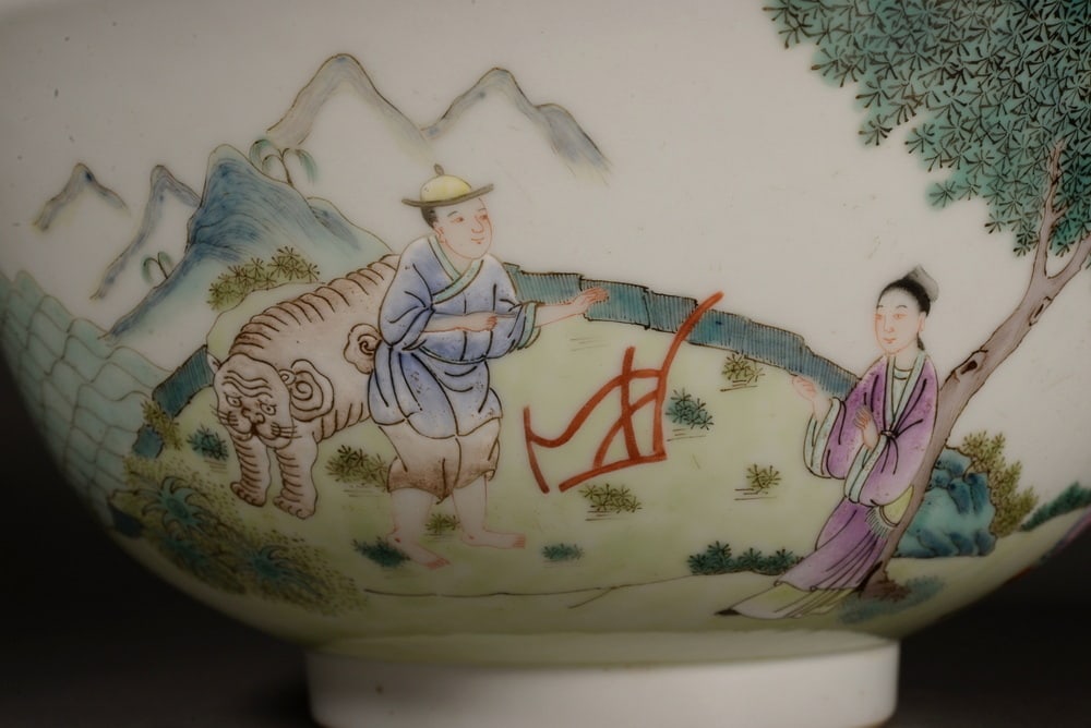 Pastel figure story bowl - 6
