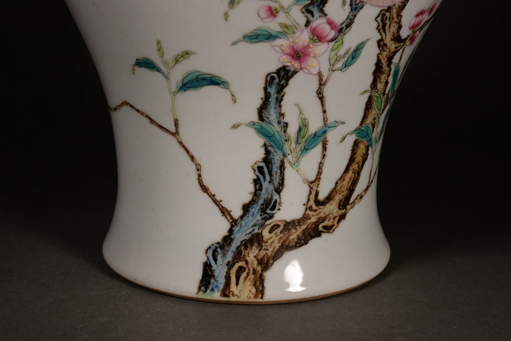 Pastel-colored peach and olive-shaped wine vessel - 7